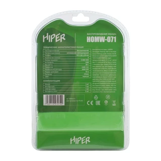 Мышь беспроводная HIPER HOMW-071, черный 