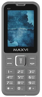 Сотовый телефон Maxvi K21, серый 