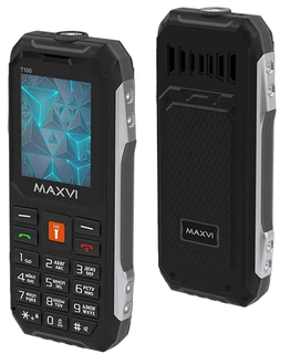 Сотовый телефон Maxvi T100, черный 