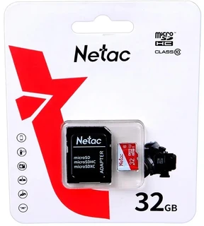 Карта памяти microSDHC Netac ECO 32GB + адаптер SD 