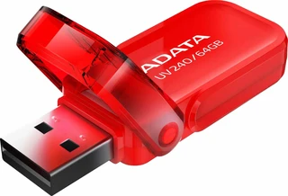 Флеш накопитель ADATA UV240 64GB, красный 