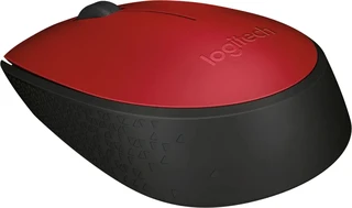 Мышь беспроводная Logitech M171, красный/черный 