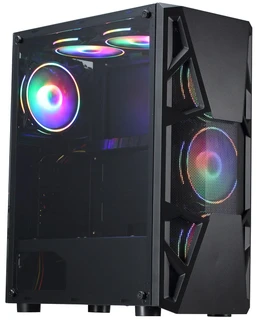 Системный блок AMD Ryzen 7 5700X/B550/32GB/RX 7600 XT 16GB/SSD 1TB/LED ATX CL-3303B RGB 700W/DOS [199111] 