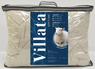 Одеяло Villata Softline 175х205 см, овечья шерсть 