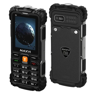 Сотовый телефон Maxvi R1, черный 