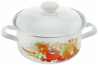 Кастрюля Лысьвенские эмали Итальянская кухня, 2 л 