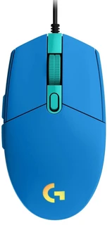 Мышь игровая Logitech G102 LightSync, голубой 