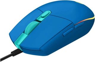 Мышь игровая Logitech G102 LightSync, голубой 