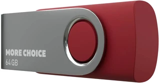 USB-накопитель More Choice MF64-4 64 ГБ, USB 2.0, красный 