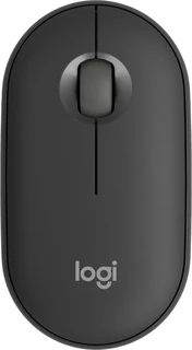 Мышь беспроводная Logitech M350 Pebble, темно-серый 