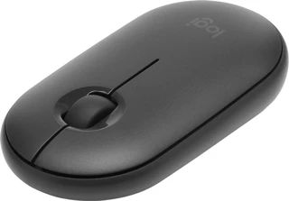 Мышь беспроводная Logitech M350 Pebble, темно-серый 