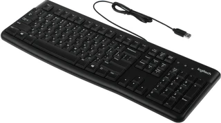 Клавиатура проводная Logitech K120, черный 