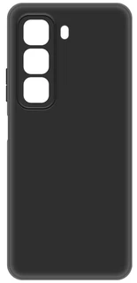 Накладка Krutoff Silicone Case для Infinix Hot 50, черный 