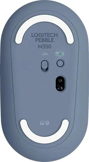 Мышь беспроводная Logitech M350 Pebble, голубой 