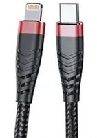 Кабель Eofe CL31 USB Type-C - Lightning 1 м, черный 