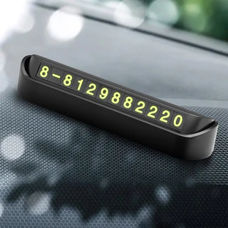 Парковочная автовизитка с номером телефона Deppa Parking Card, графит 