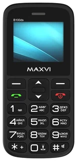 Сотовый телефон Maxvi B100ds, черный 