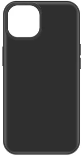 Накладка Krutoff Silicone Case для Apple iPhone 15, черный 