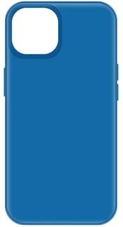 Накладка Krutoff Silicone Case для Apple iPhone 15, синий 