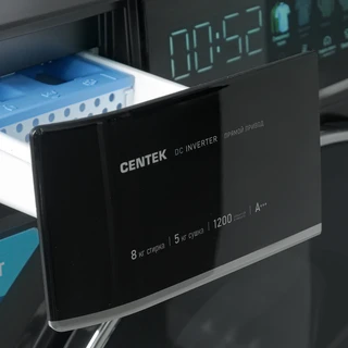 Стиральная машина с сушкой CENTEK CT-1967, темно-серый 