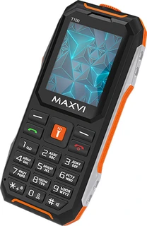 Сотовый телефон Maxvi T100, оранжевый 