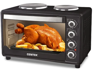Мини духовка CENTEK CT-1530-36 PLATE, черный