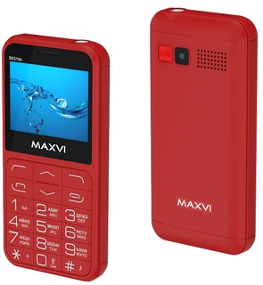 Сотовый телефон Maxvi B231ds, красный 