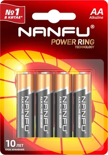 Батарейка AA Nanfu LR6-4BL, 4 шт