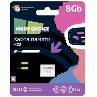 Карта памяти microSDXC More choice MC8 V10 8GB 