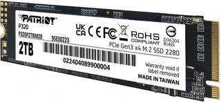 SSD накопитель Patriot P320P2TBM28 2Tb M.2 2280, PCI-E x4 
