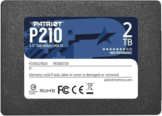 SSD накопитель Patriot P210 P210S2TB25 2Tb, 2.5", SATA 