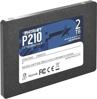SSD накопитель Patriot P210 P210S2TB25 2Tb, 2.5", SATA 