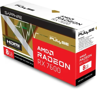 Видеокарта SAPPHIRE Radeon RX 7600 PULSE GAMING OC 8GB (11324-01-20G) 
