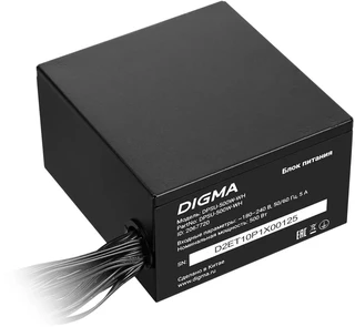 Блок питания Digma DPSU-500W-WH 500 Вт, 120 мм, черный 