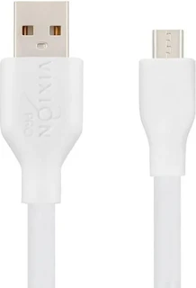 Кабель Vixion PRO VX-02m USB - MicroUSB, 1 м, белый 