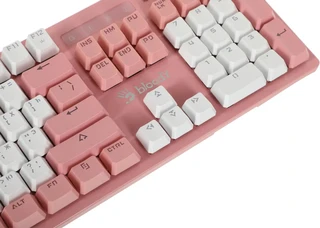 Клавиатура проводная A4Tech Bloody B800 Dual Color, розовый/белый 
