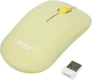 Мышь беспроводная Acer OMR205, зелёный/жёлтый 