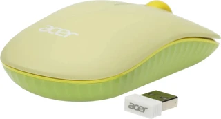 Мышь беспроводная Acer OMR205, зелёный/жёлтый 