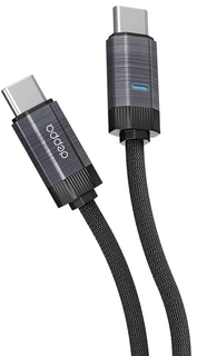 Кабель Deppa Thor USB Type-C - USB Type-C, 1.2 м, черный