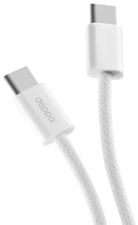 Кабель Deppa Original XL USB Type-C - USB Type-C, 2 м, белый