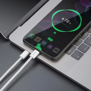 Кабель Deppa Original XL USB-C - USB-C, 2 м, 5 А, белый 