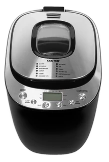 Хлебопечь CENTEK CT-1418, черный/серебристый 