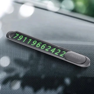 Парковочная автовизитка с номером телефона Deppa Parking Card, черный 