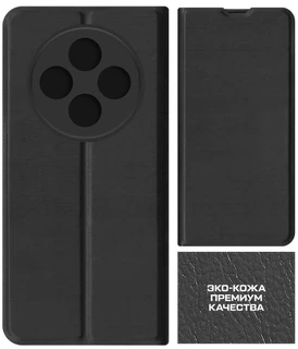 Чехол-книжка Krutoff Eco Book для Xiaomi Redmi A3 Pro/14C/Poco M7 5G/C75 черный 