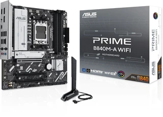 Материнская плата ASUS PRIME B840M-A WIFI, SocketAM5, AMD B840, mATX, Ret 