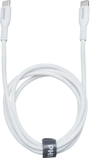 Кабель Philips USB-С - Type-C, 1.2 м, белый 