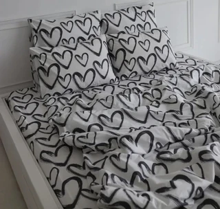 Комплект постельного белья Home Textile В ассортименте 1.5 спальный, бязь, наволочки 50х70 см 