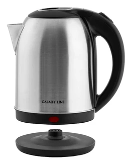 Чайник Galaxy LINE GL 0329, серебристый/черный 