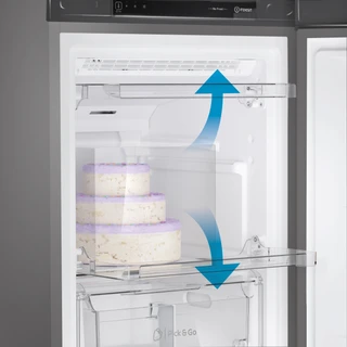 Морозильная камера Indesit DFZ 5175 G, серебристый 