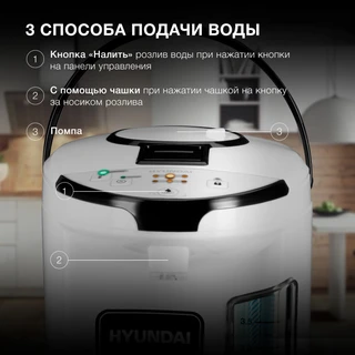 Термопот Hyundai HYTP-4840, белый/черный 